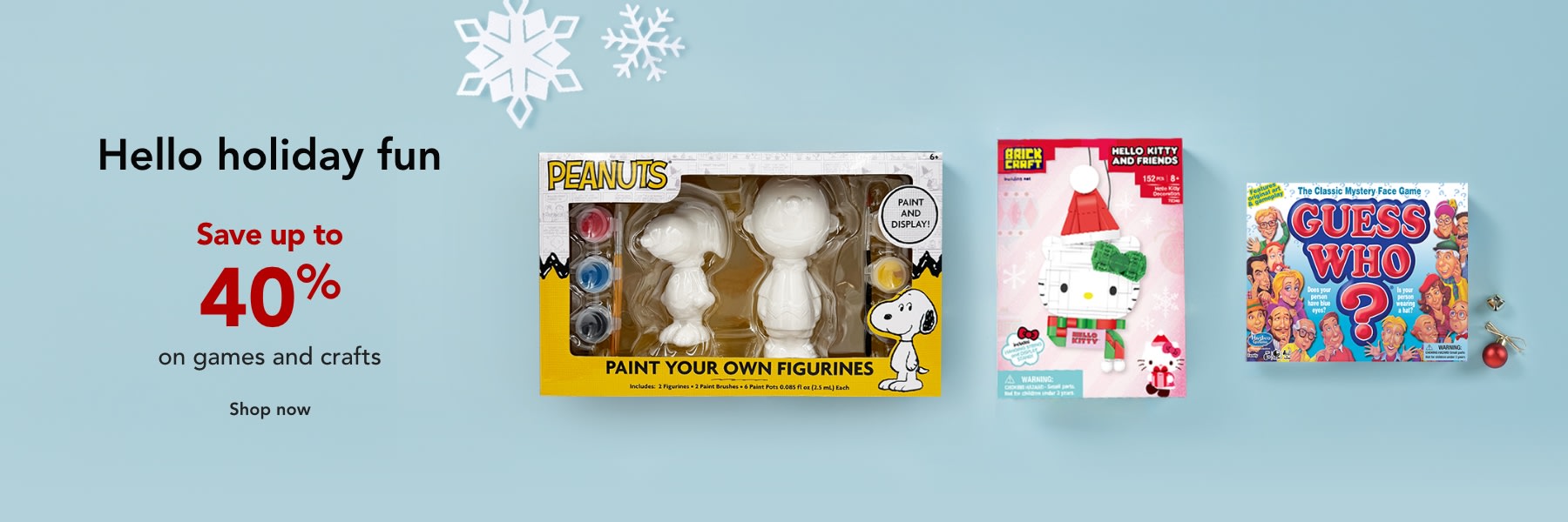 Save Up to 40% on Games and Crafts