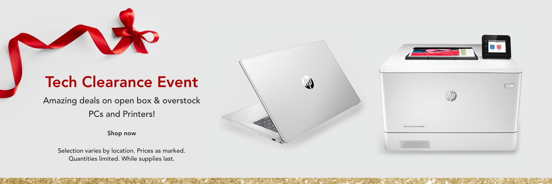 Amazing deals on open box & overstock PCs and Printers! Selection varies by location. Prices as marked. Quantities limited. While supplies last.
