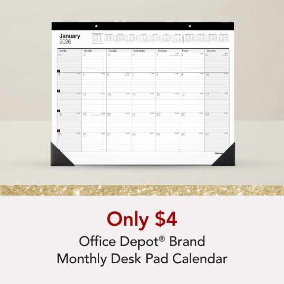 Office Depot Calendar $4