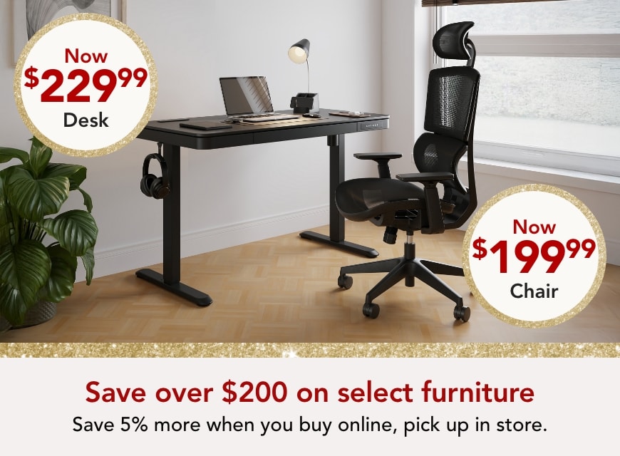 Save over $200 on select furniture