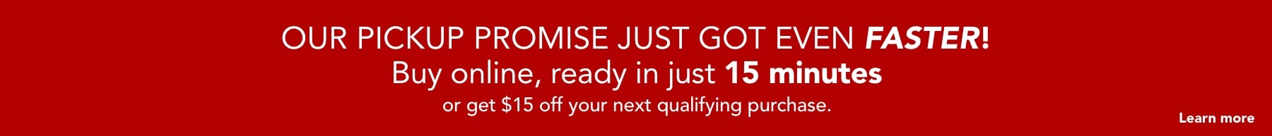 Buy online, pickup in store