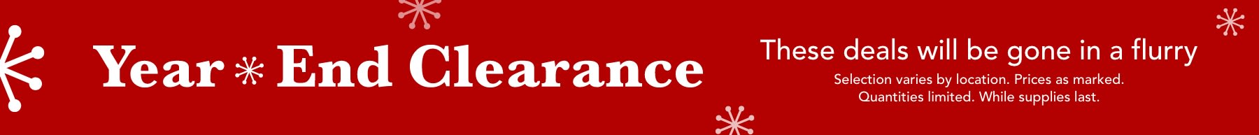 Year End Clearance