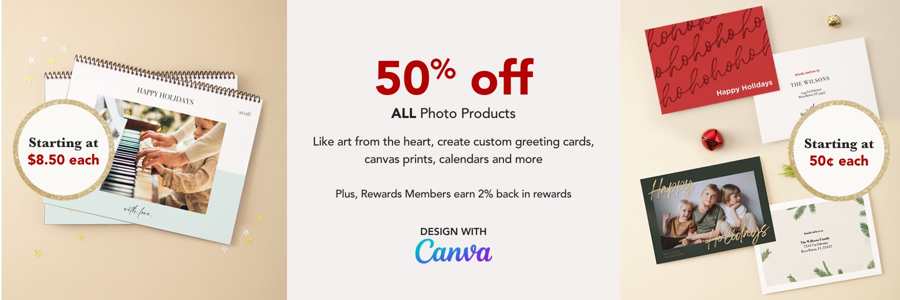 50% off ALL Photo Products