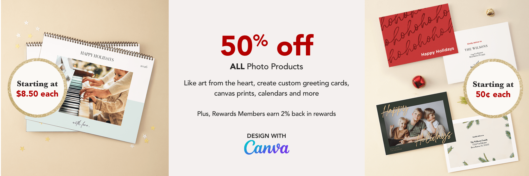 50% off ALL Photo Products