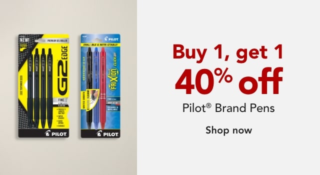 Buy One, Get One 40% off on Pilot Brand Products