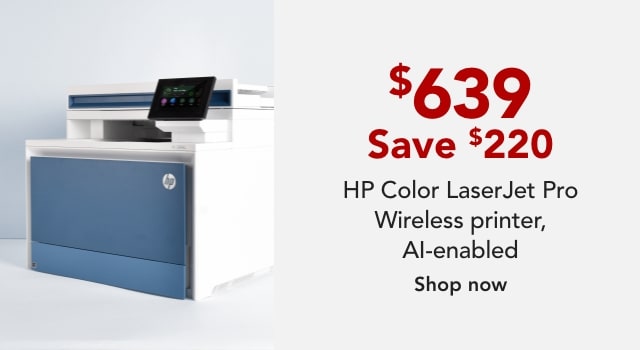 HP Color LaserJet Pro MFP 4301fdw Wireless Printer, AI-enabled
