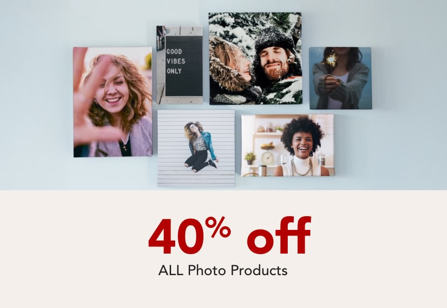 40% off ALL Photo Products