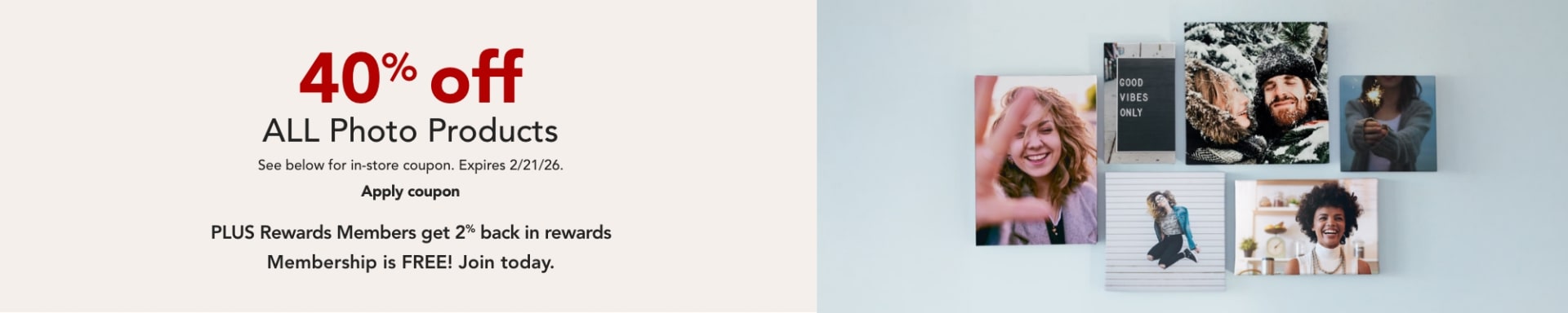 40% off All Photo Products