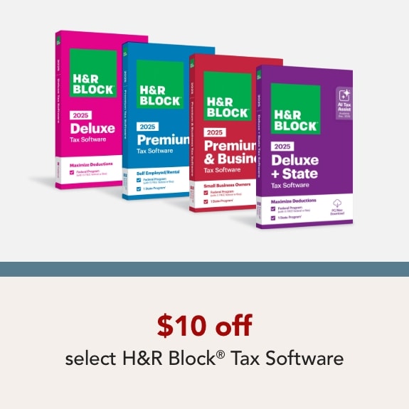 $10 off H&R Block