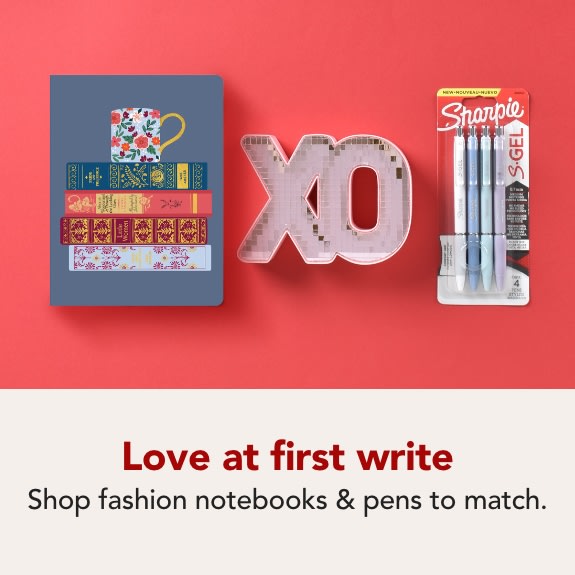 Fashion Notebooks & Colored Pens