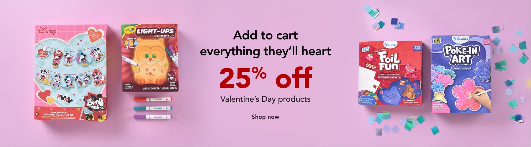 25% off Valentine's Day products