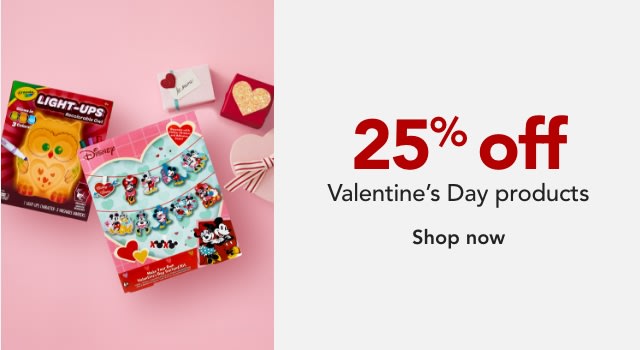 Save 25% on Valentines Day Products