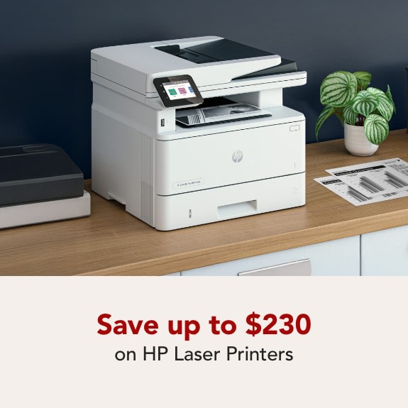 Save up to $230 on HP Laser Printers