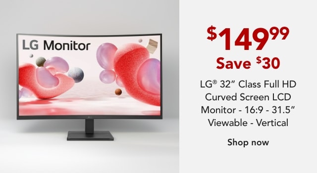 LG 32MR50C-B 32" Class Full HD Curved Screen LCD Monitor
