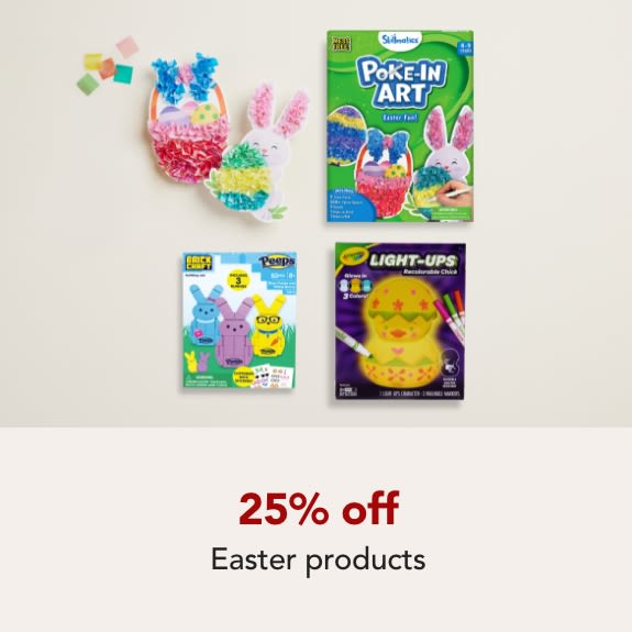 Save 25% on Easter products