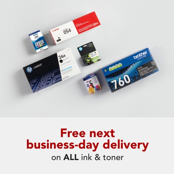 Free Next Business Day Delivery on ALL Ink & Toner