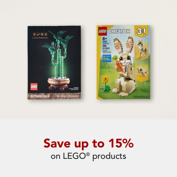 Save up to 15% on Lego