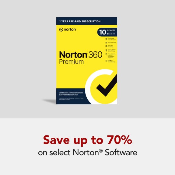 Save up to 70% on select Norton Software