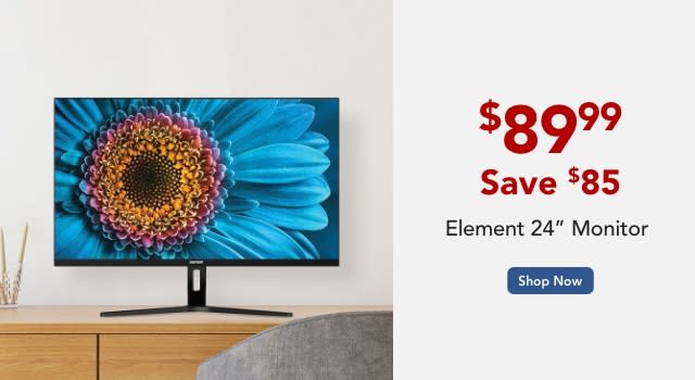 Element EM2FPAB24B 24" 1080P Frameless IPS PC Monitor