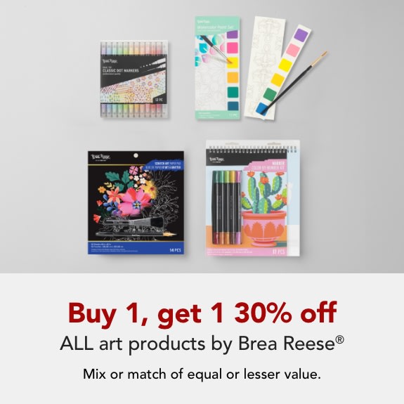 Buy 1 get 1 30% off Art products by Brea Reese.