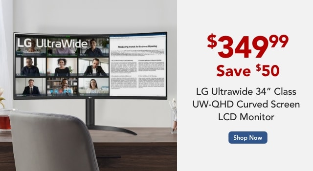  LG 34" Curved monitor