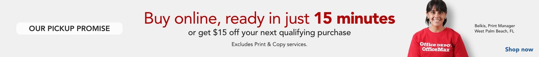 Buy online, pickup in store