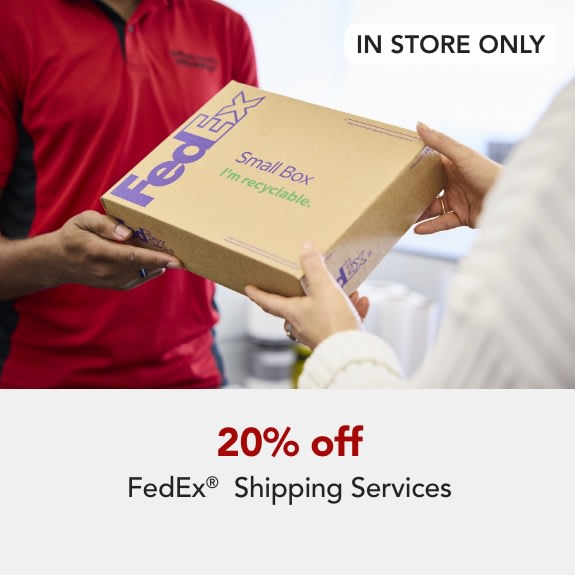 20% off FedEx shipping