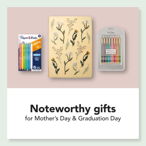 Noteworthy gifts  for Mother's Day & Graduation Day