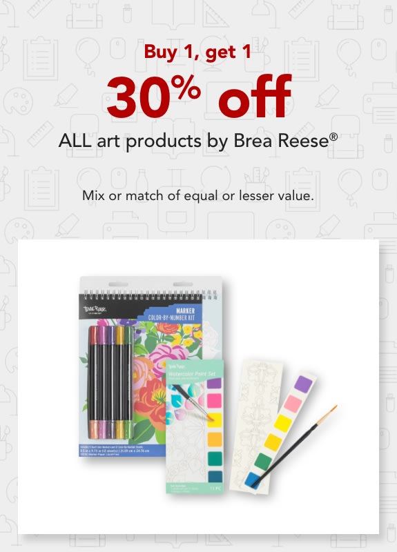 Buy 1 get 1 30% off Art products by Brea Reese
