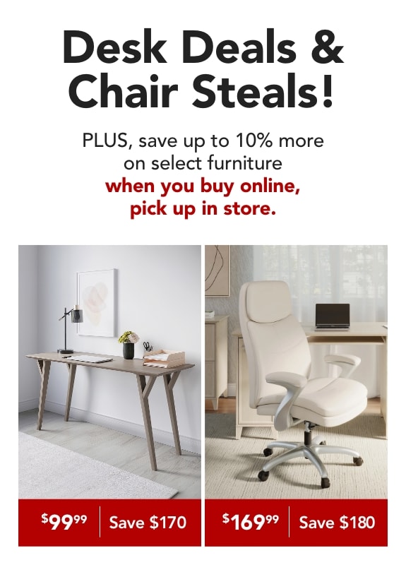 Desk Deals & Chair Steals!