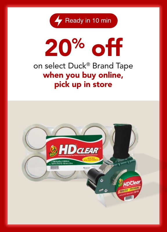 Save 25% on Select Duck Brand Tape