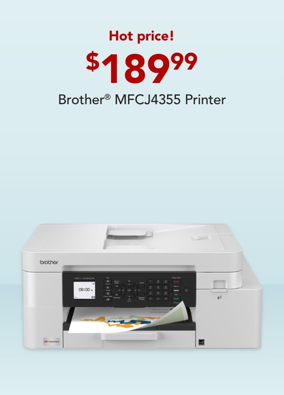 HOT PRICE only $189.99 Brother® MFCJ4355 Printer