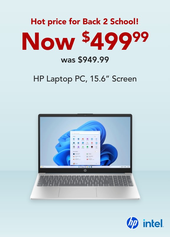 Get this HP PC for $499.99 (regularly $949.99).