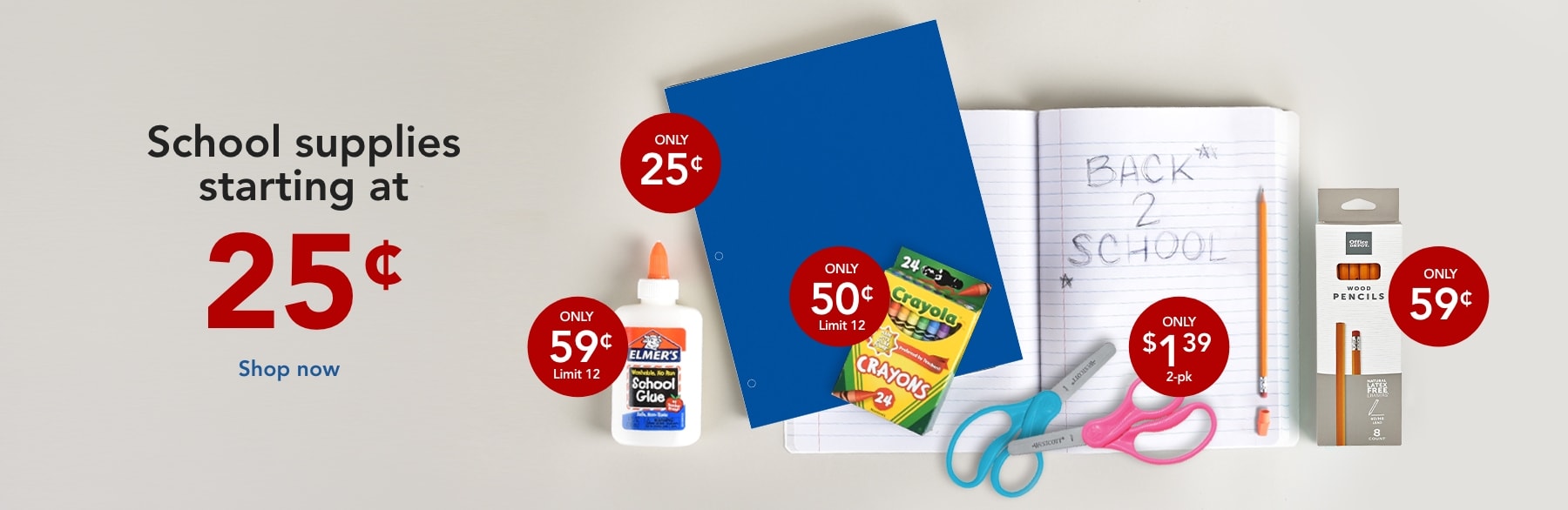 100s of school supplies under $3