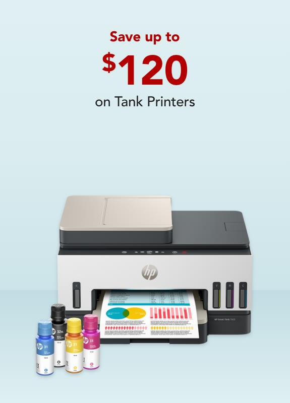 Save up to $120 on Tank Printers
