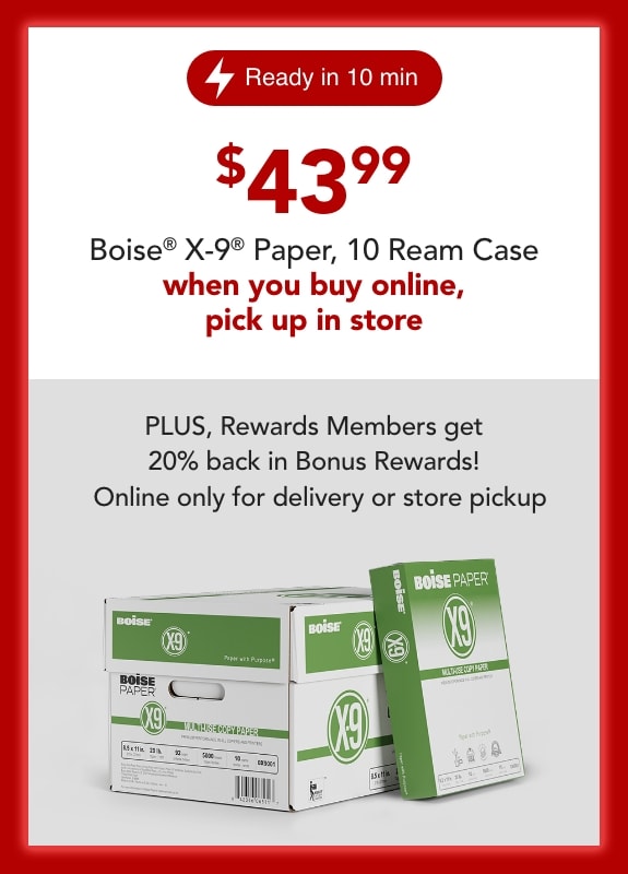 $43.99 when you bopis 10 ream x9