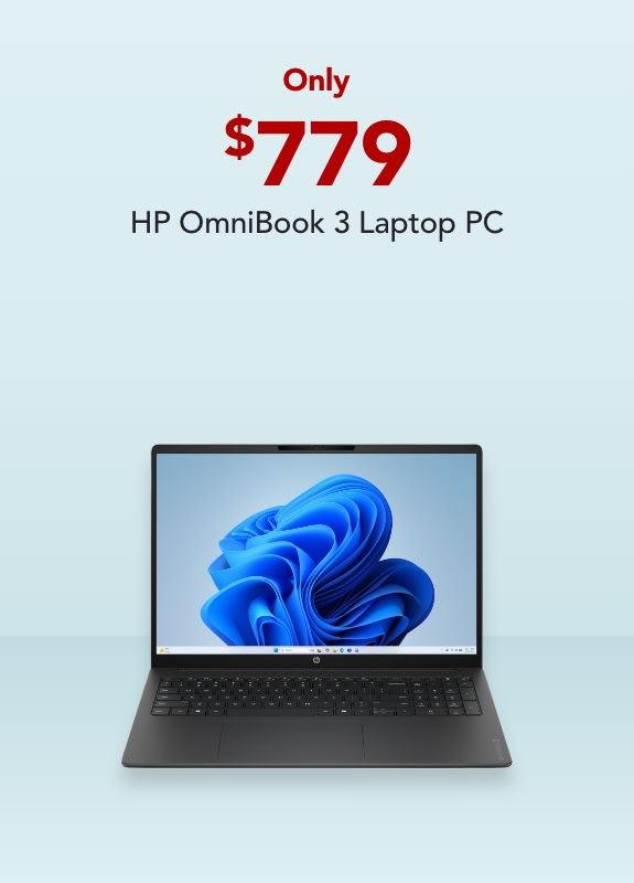 HP OmniBook 3 Laptop PC – $779 (regularly $1,099)