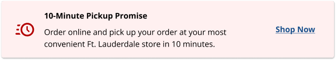 10-minute pickup promise