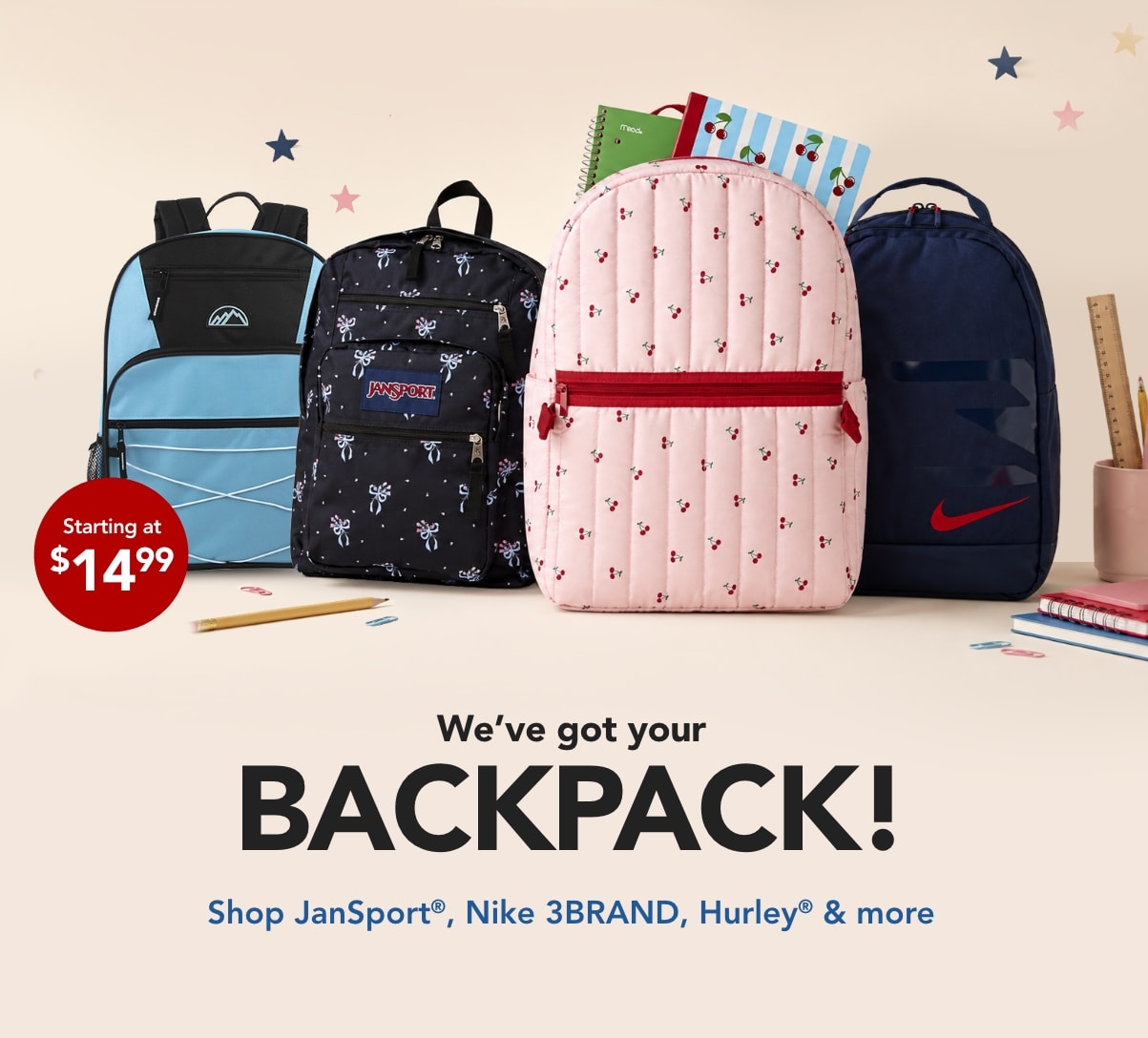 We've got your backpack!