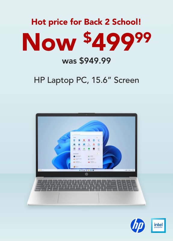 Now $499.99 HP Laptop PC