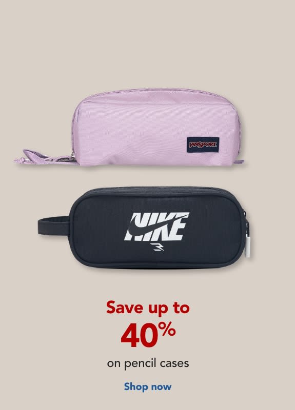 Save up to 40% on pencil cases