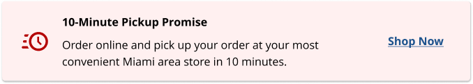 10-minute pickup promise