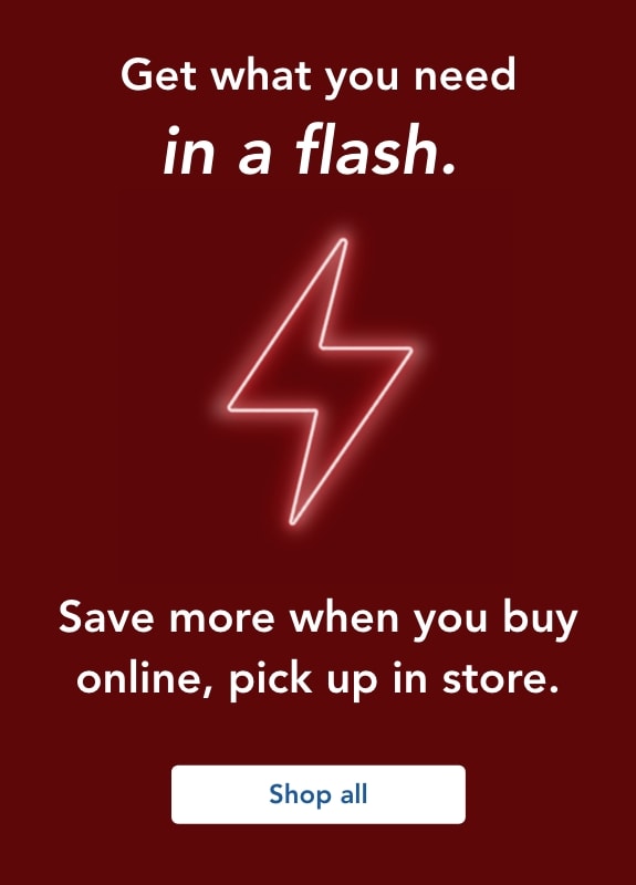 Save more when you buy online, pick up in store