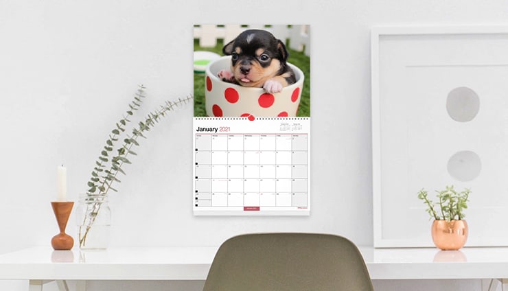 custom photo desk calendar