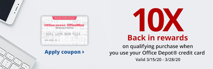 10x Back In Rewards When You Use Your Office Depot Credit Card Data 