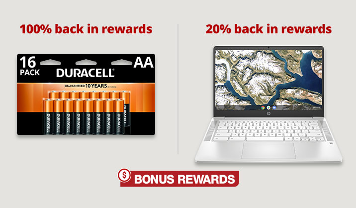 Earn Bonus Rewards on select products
