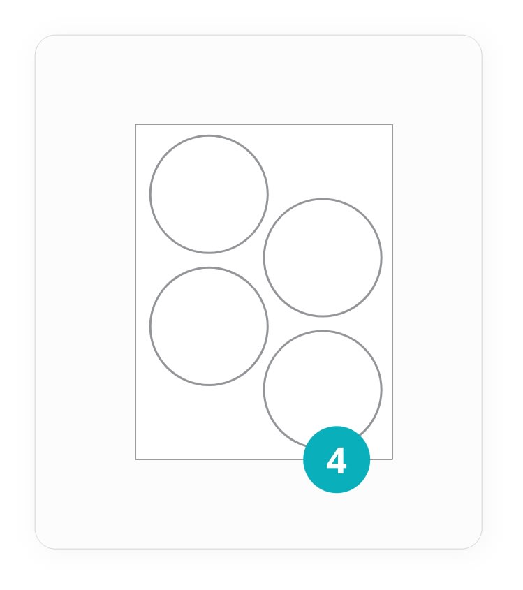 Dot matrix labels template word