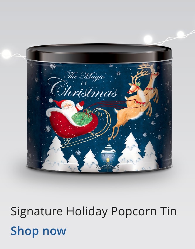 Signature Holiday Popcorn Tin