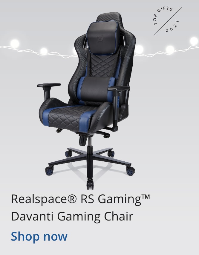 Realspace® Gaming™ Davanti High-Back Gaming Chair