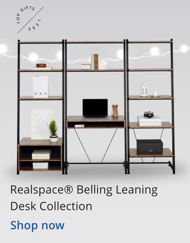 Realspace® Belling Leaning Desk Collection